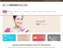 Tablet Screenshot of indiafashionexpo.com